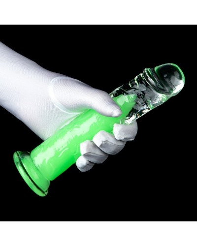 Gode transparent Jellis L 19 x 4cm Vert sextoys et accessoires sur La Boutique du Hard