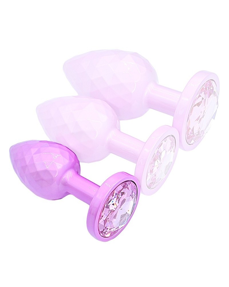 Plug Ikonik Diamond S 6 x 2.7cm Rose sextoys et accessoires sur La Boutique du Hard