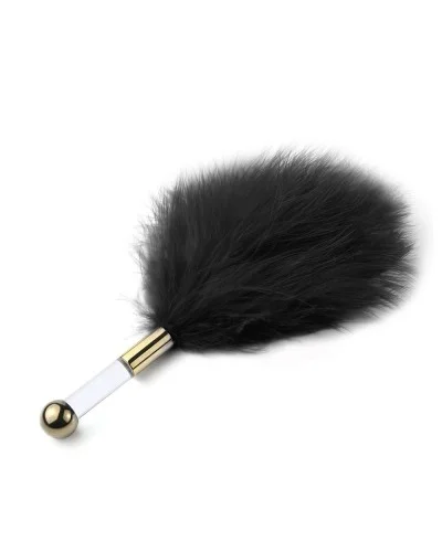 Plumeau Golden Clear 15cm Noir sextoys et accessoires sur La Boutique du Hard