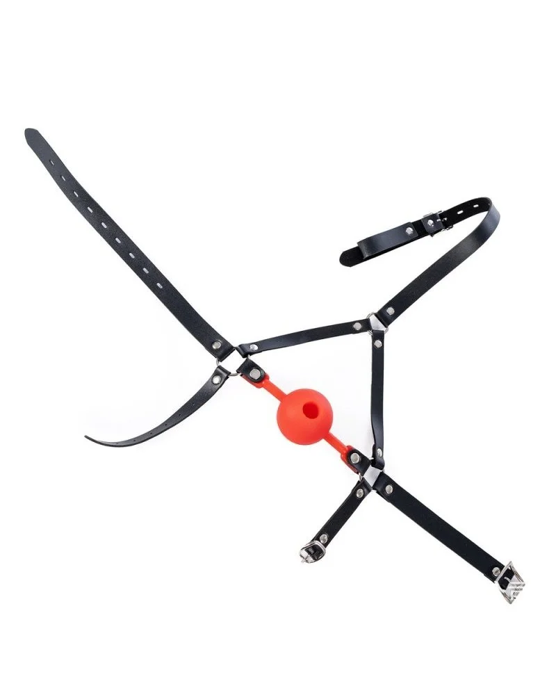 Bâillon-Boule percé Enjoy Wax 49mm Rouge sextoys et accessoires sur La Boutique du Hard