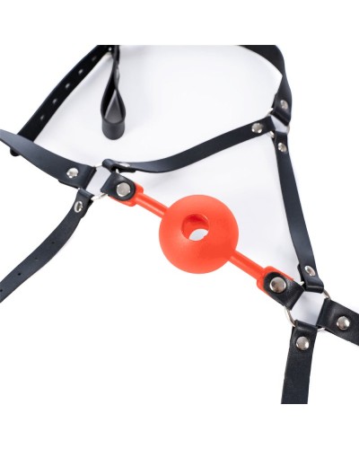 Bâillon-Boule percé Enjoy Wax 49mm Rouge sextoys et accessoires sur La Boutique du Hard