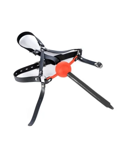 Bâillon-Boule percé Enjoy Wax 49mm Rouge sextoys et accessoires sur La Boutique du Hard