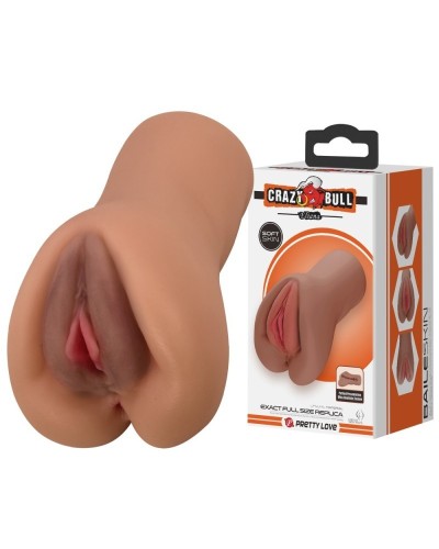 Masturbateur Pussy Crazy Bull Eliana Marron sextoys et accessoires sur La Boutique du Hard