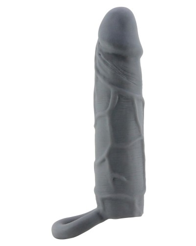Gaine de pénis Realtick 16 x 3.8 cm Grise sextoys et accessoires sur La Boutique du Hard