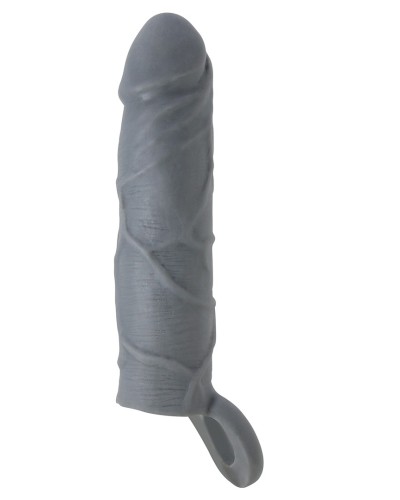 Gaine de pénis Realtick 16 x 3.8 cm Grise sextoys et accessoires sur La Boutique du Hard