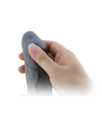 Gaine de pénis Realtick 16 x 3.8 cm Grise sextoys et accessoires sur La Boutique du Hard