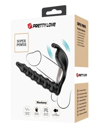 Gode Double pénétration Vibrant Blackney 14 x 2.2cm sextoys et accessoires sur La Boutique du Hard