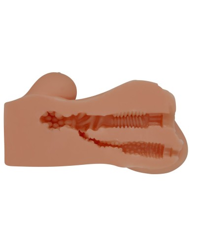 Masturbateur Pussy Crazy Bull Hannah 2 Entrées Marron sextoys et accessoires sur La Boutique du Hard