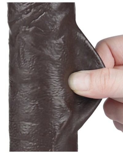 Gode avec Bourses Sliding Skin 18 x 4.7cm Noir sextoys et accessoires sur La Boutique du Hard