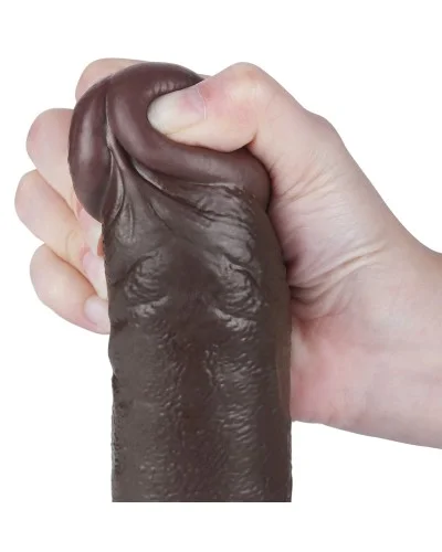 Gode avec Bourses Sliding Skin 18 x 4.7cm Noir sextoys et accessoires sur La Boutique du Hard