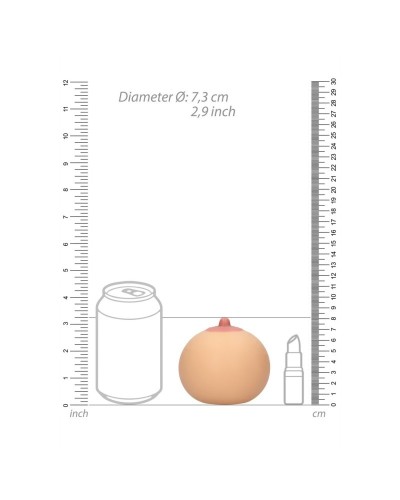 Boule Anti-Stress Titty Shape 7.3cm sextoys et accessoires sur La Boutique du Hard