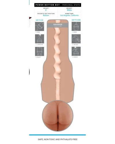Masturbateur FleshJack Power Bottom Boy sextoys et accessoires sur La Boutique du Hard