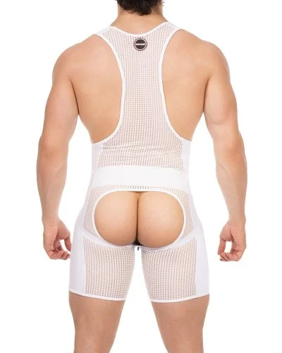 Body Backless Krish Blanc-Noir sextoys et accessoires sur La Boutique du Hard