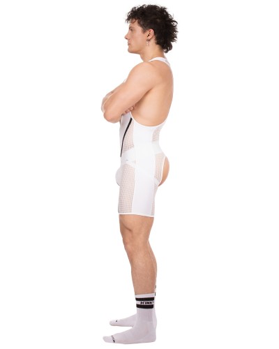Body Backless Krish Blanc-Noir sextoys et accessoires sur La Boutique du Hard
