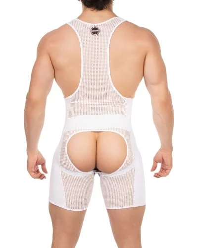 Body Backless Krish Blanc-Bleu sextoys et accessoires sur La Boutique du Hard