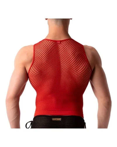 Débardeur Filet Stefano Rouge sextoys et accessoires sur La Boutique du Hard