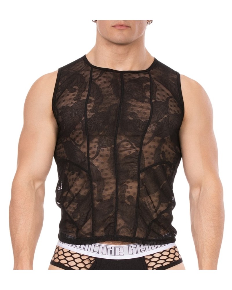 Débardeur dentelle Ozil Noir sextoys et accessoires sur La Boutique du Hard