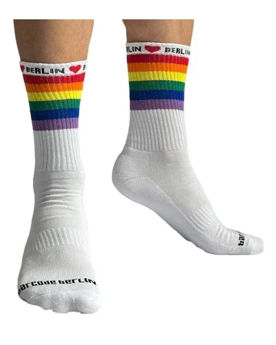 Chaussettes blanches Pride Love Berlin sextoys et accessoires sur La Boutique du Hard