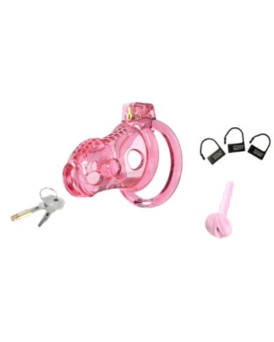 Cage de Chasteté Lock Hole S 6 x 3.6cm Rose sextoys et accessoires sur La Boutique du Hard
