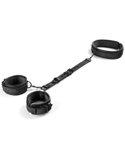 Attaches Poignets-Cou Neckist Noires sextoys et accessoires sur La Boutique du Hard