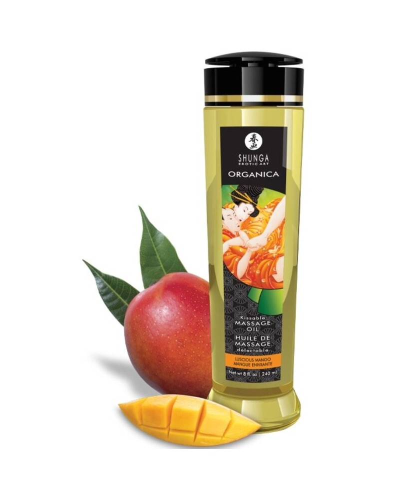 Huile de massage Kissable Mangue 240ml sextoys et accessoires sur La Boutique du Hard