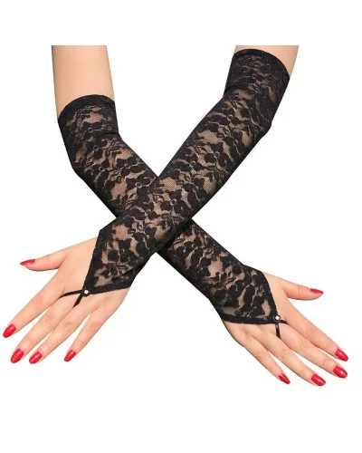 Mitaines Longues Nessa Noires sextoys et accessoires sur La Boutique du Hard