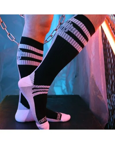 Chaussettes hautes Retro Remix Noires sextoys et accessoires sur La Boutique du Hard