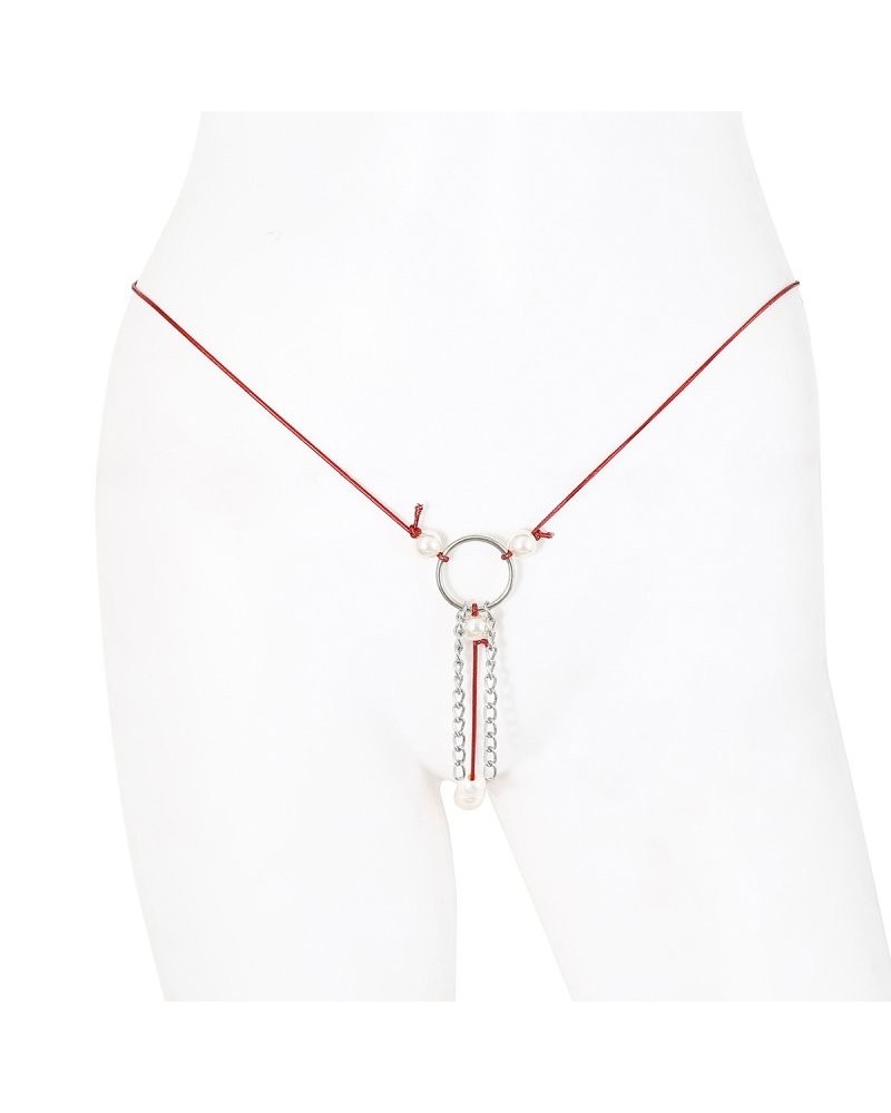 String avec Perles Garcia Rouge sextoys et accessoires sur La Boutique du Hard