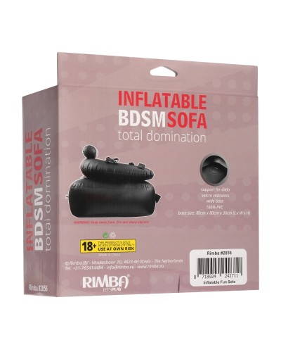 Fauteuil Gonflable avec Menottes Dom Sofa 80 x 80cm sextoys et accessoires sur La Boutique du Hard