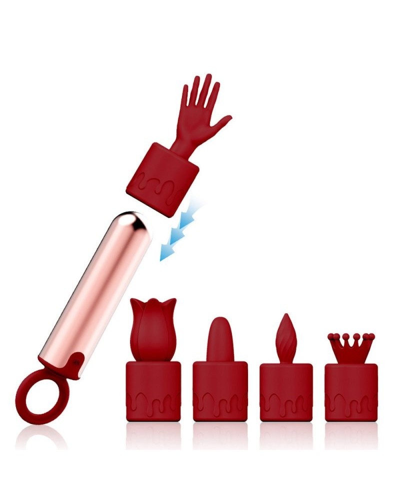 Bullet Vibrant avec 5 embouts Five Blocks sextoys et accessoires sur La Boutique du Hard