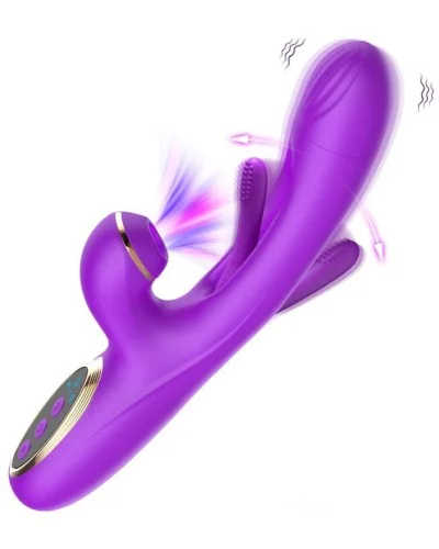 Vibro Rabbit Clitsuck 13 x 3.6cm Violet sextoys et accessoires sur La Boutique du Hard