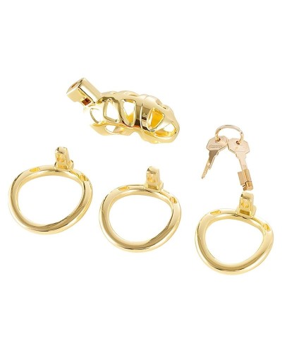 Cage de chasteté Very Lock 10.5 x 3.5 cm Dorée sextoys et accessoires sur La Boutique du Hard