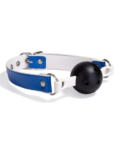 Bâillon-Boule Gago Blanc-Bleu sextoys et accessoires sur La Boutique du Hard