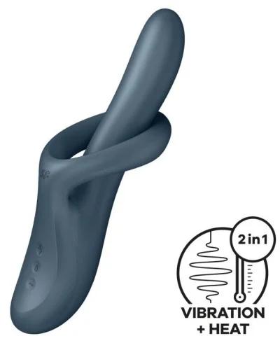 Vibro Rabbit Heat Flex 4 Gris sextoys et accessoires sur La Boutique du Hard