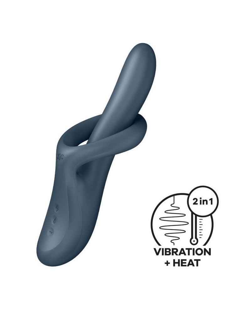Vibro Rabbit Heat Flex 4 Gris sextoys et accessoires sur La Boutique du Hard
