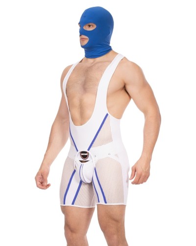 Cagoule Face Mask Bleue sextoys et accessoires sur La Boutique du Hard