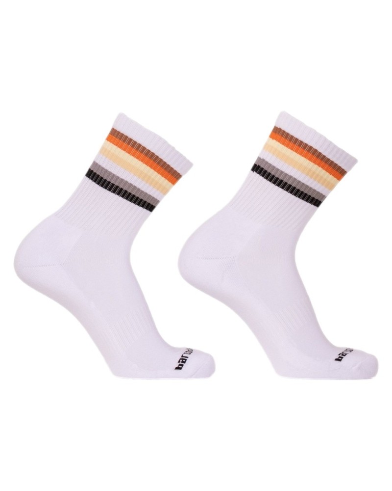 Chaussettes blanches Bear Flag Fetish Half Socks sextoys et accessoires sur La Boutique du Hard