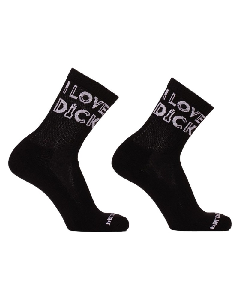 Chaussettes I Love Dick Noires sextoys et accessoires sur La Boutique du Hard
