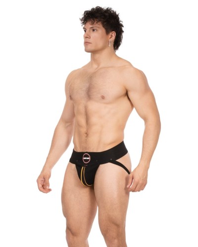 Jockstrap Rokk Noir-Jaune sextoys et accessoires sur La Boutique du Hard