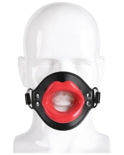 Bâillon Lips Gag Noir-Rouge sextoys et accessoires sur La Boutique du Hard