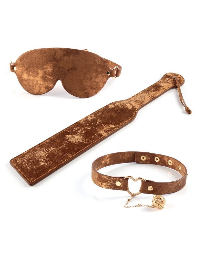 Coffret Sm Velvet 3 Pièces Marron sextoys et accessoires sur La Boutique du Hard