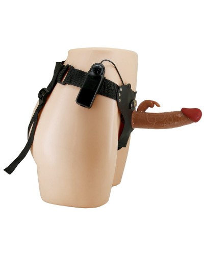 Gode Ceinture Creux Vibrant Marion 15 x 4.4cm Marron sextoys et accessoires sur La Boutique du Hard