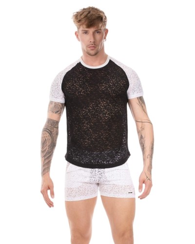 T-shirt Micah Noir-Blanc sextoys et accessoires sur La Boutique du Hard
