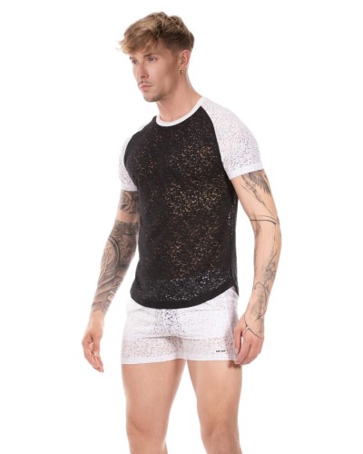 T-shirt Micah Noir-Blanc sextoys et accessoires sur La Boutique du Hard