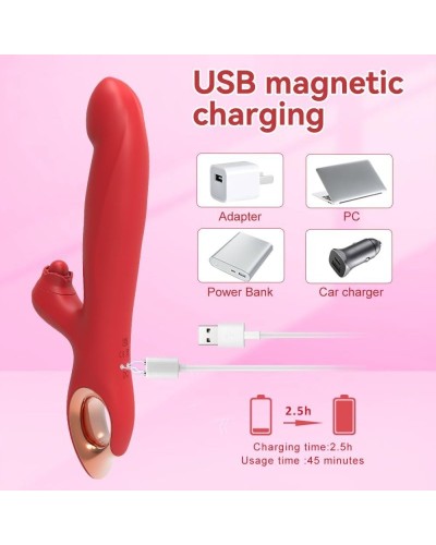 Vibro Rabbit Threections 14 x 3.5cm sextoys et accessoires sur La Boutique du Hard