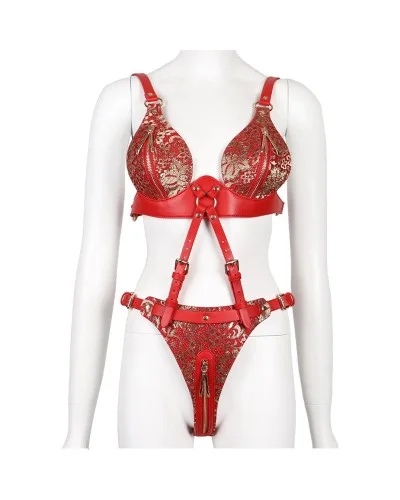 Body Palomina Rouge Doré sextoys et accessoires sur La Boutique du Hard