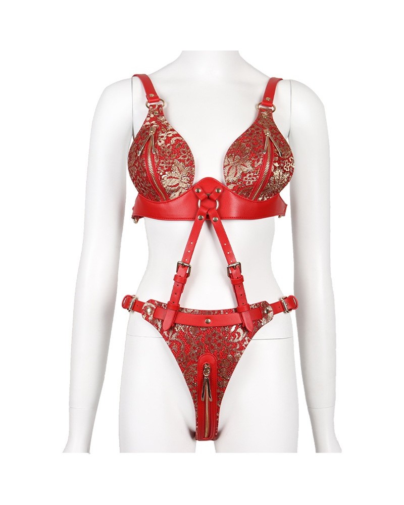 Body Palomina Rouge Doré sextoys et accessoires sur La Boutique du Hard