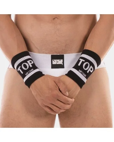 Lot de 2 Bandeaux de poignets Top Noirs sextoys et accessoires sur La Boutique du Hard