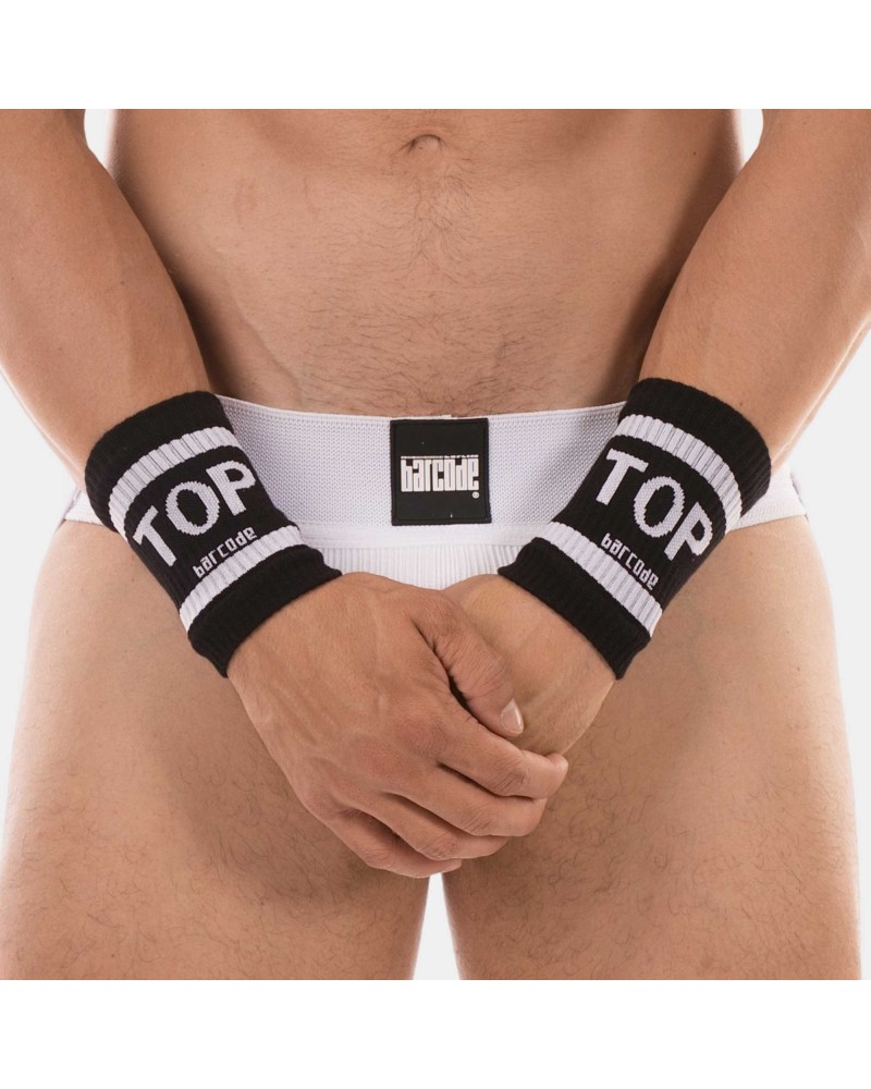 Lot de 2 Bandeaux de poignets Top Noirs sextoys et accessoires sur La Boutique du Hard