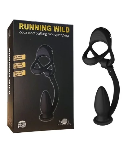 Ballstretcher et Plug Ass Taper 7.5 x 3.2 cm - 10 Vibrations sextoys et accessoires sur La Boutique du Hard